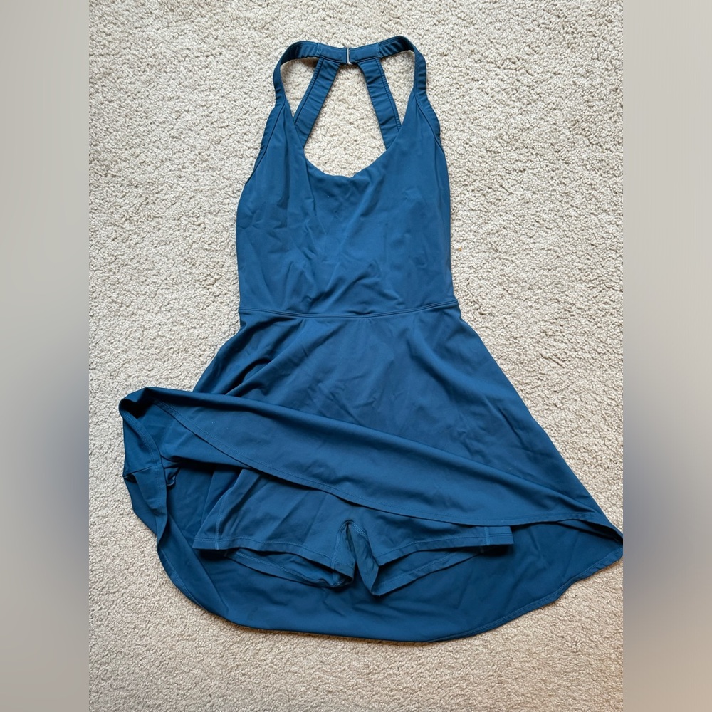 Halara | criss cross active dress | dark teal | Large (women’s)